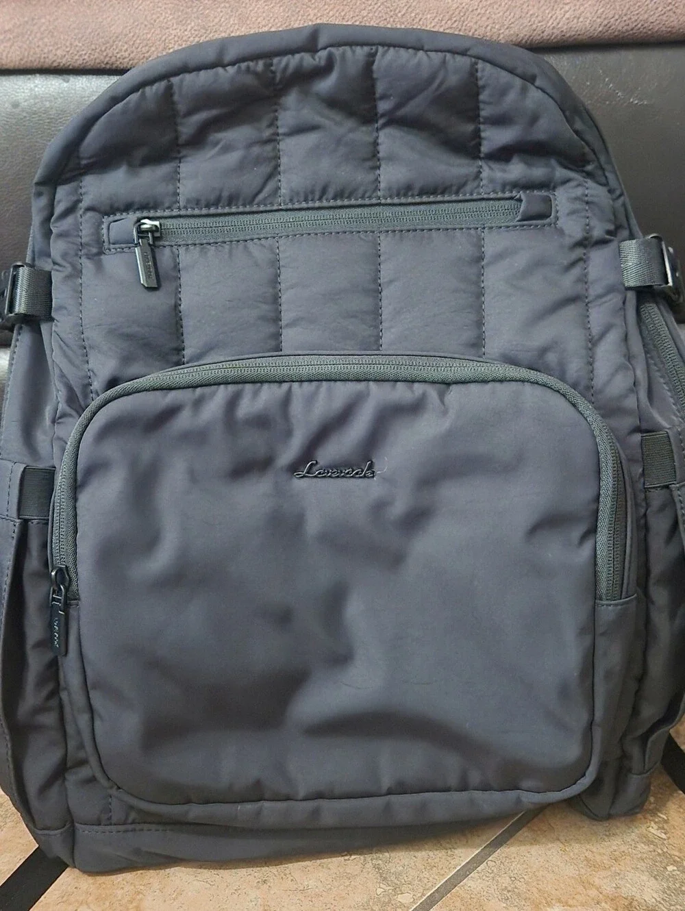 Lovevook Quilted Laptop Backpack w/giant Tumbler Side Pockets